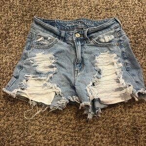 size 0 american eagle jean shorts